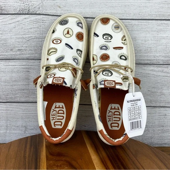 NEW Hey Dude Wally Spring Breaker Beer Bash Slip On Loafers Men’s Shoe Size 12 - Picture 7 of 10